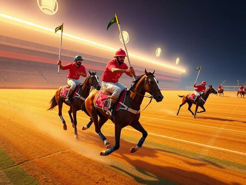 Indian Players Enjoying Saraswati Polo Frenzy